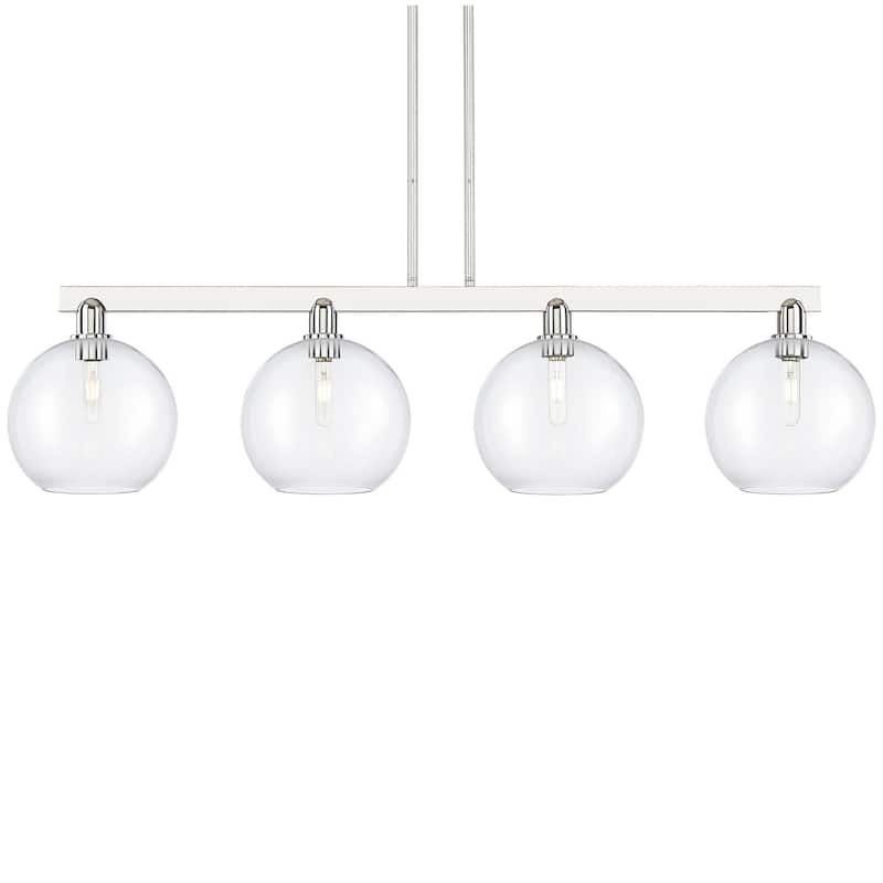 Innovations Lighting 716-4I-13-53 Athens Linear Athens 4 Light 53" - Polished Nickel / Clear