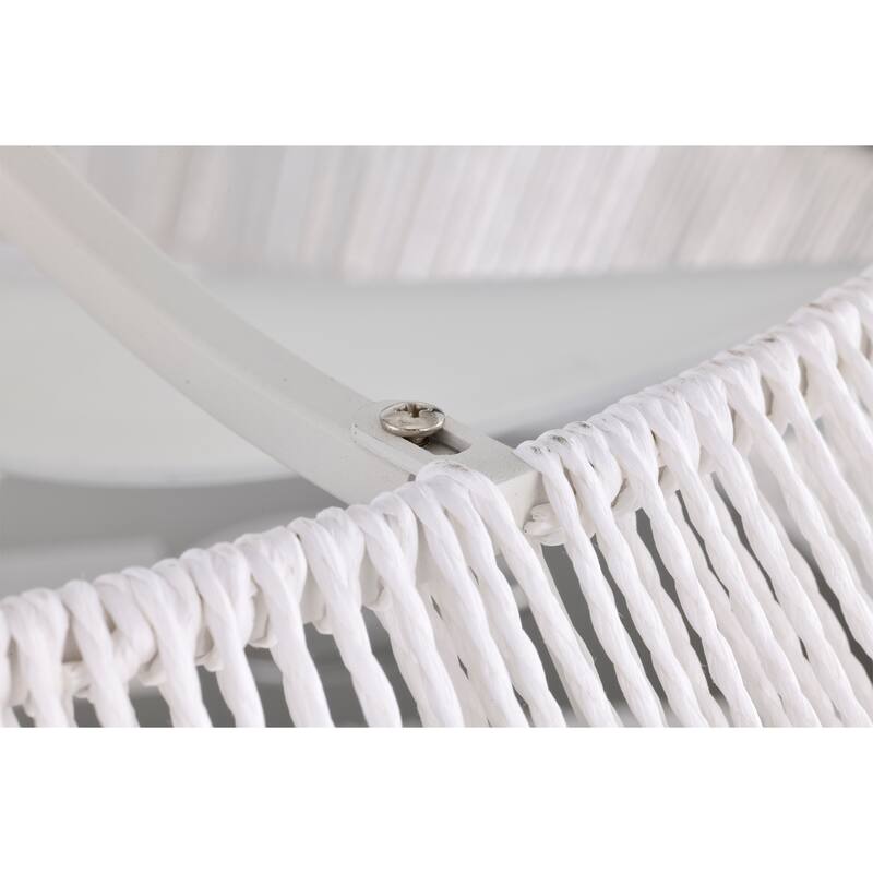 Kauman 27 Inch Towtone Rattan Fandelier 6 Light with Remote