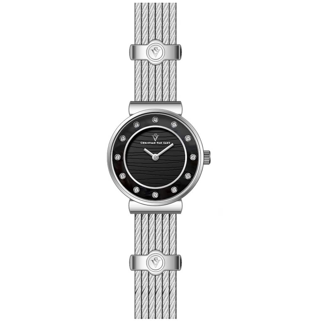 Christian Van Sant Women's Cavo Black Dial Watch - CV1291 - One Size