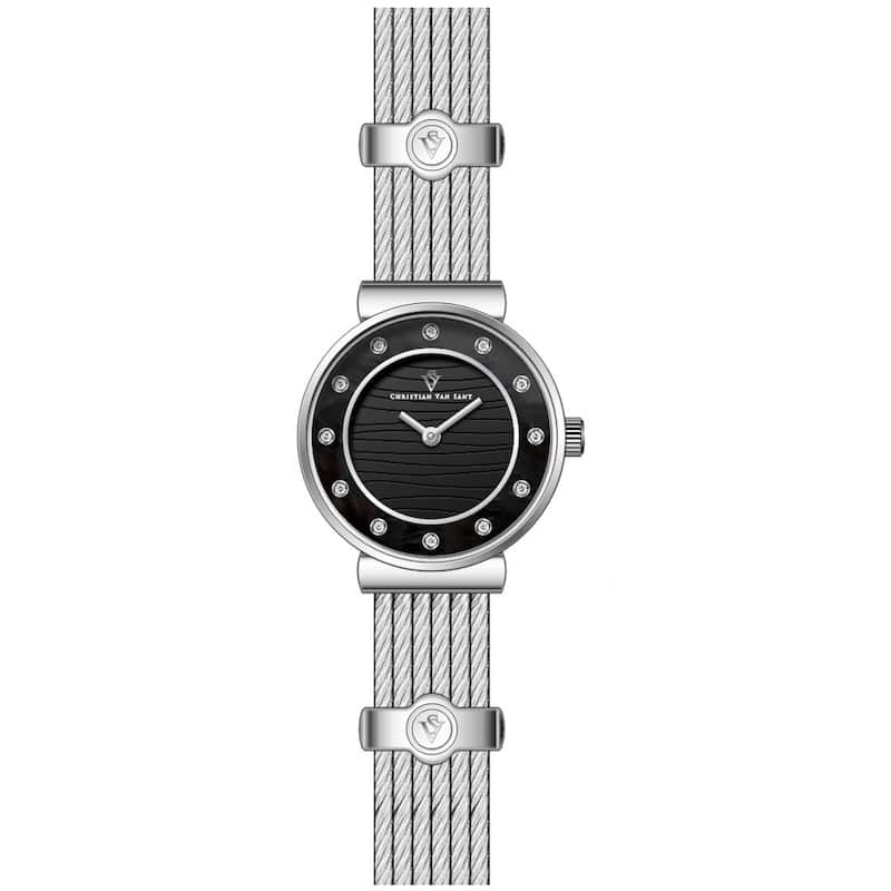 Christian Van Sant Women's Cavo Black Dial Watch - CV1291 - One Size