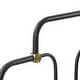 preview thumbnail 14 of 24, Elle Decor Astrid Modern Bed With Metal Headboard and Footboard, Requires No Box Spring