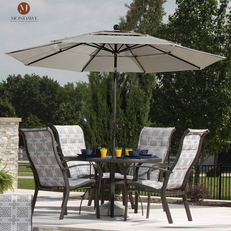 10ft Patio Market Umbrella with Double Airvent