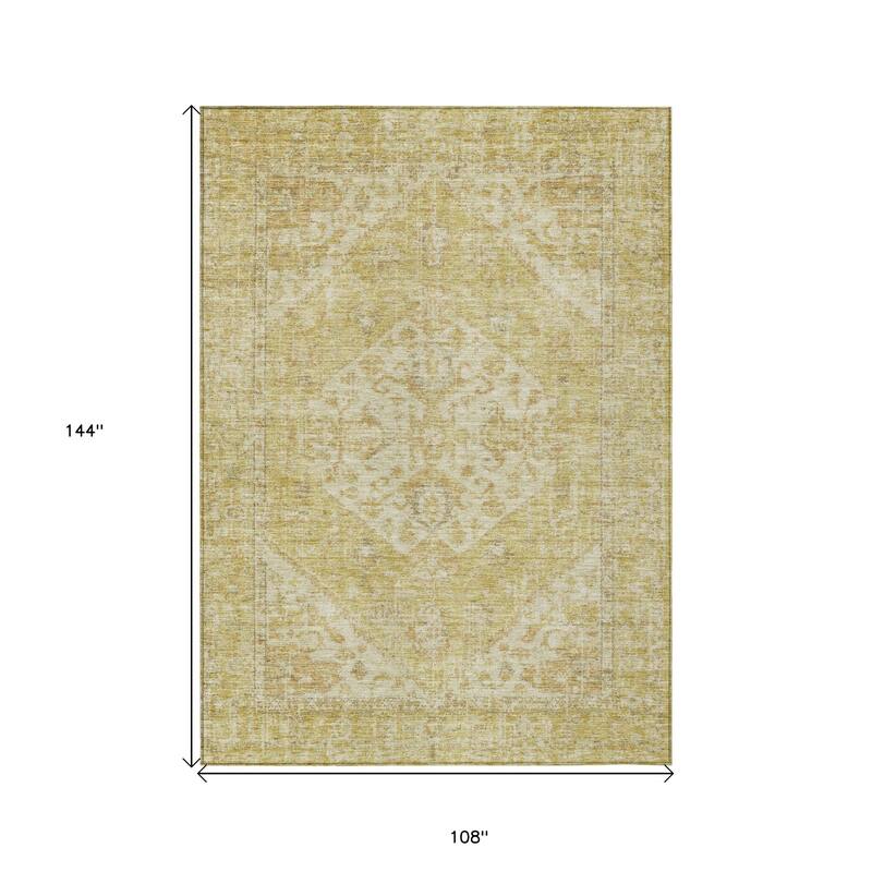 HomeRoots Oriental Traditional Rectangle Outdoor Rug