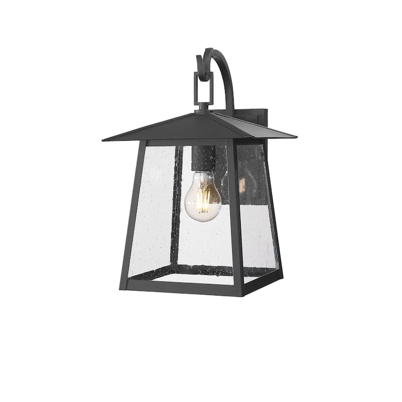 Z-Lite 5015S Rainer 15" Tall Marine Grade Outdoor Wall Sconce - Black