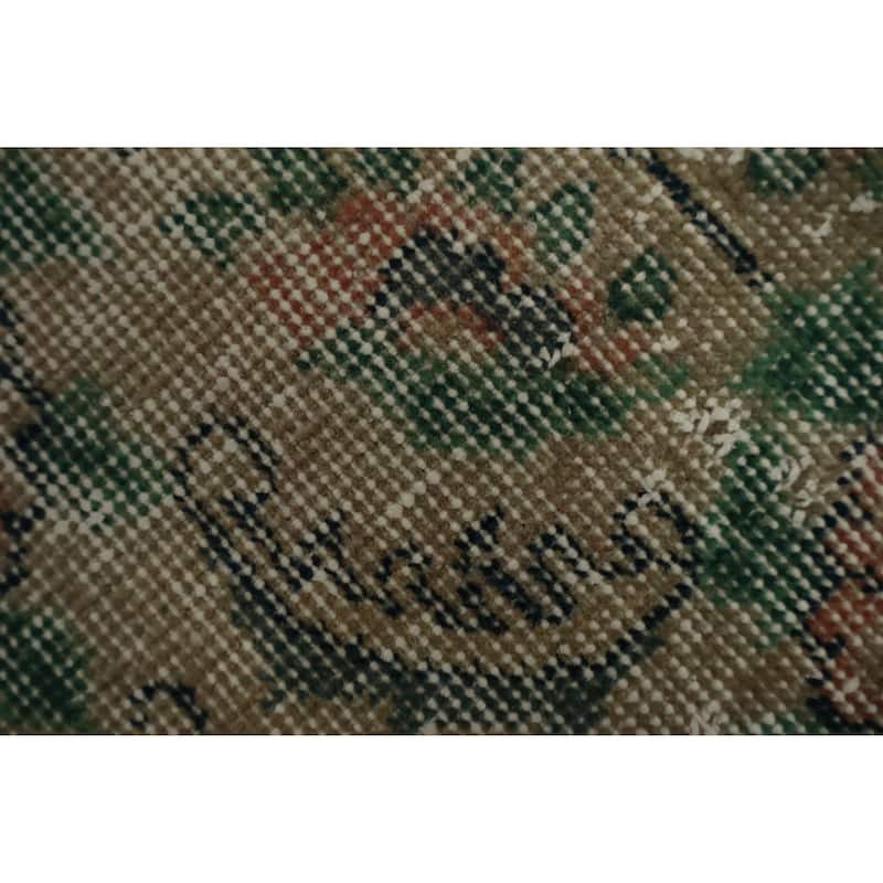 Hand Knotted Oriental 100% Wool Carpet Transitional Floral Beige & Ivories Anatolian Area Rug - 8' 8'' X 4' 8''