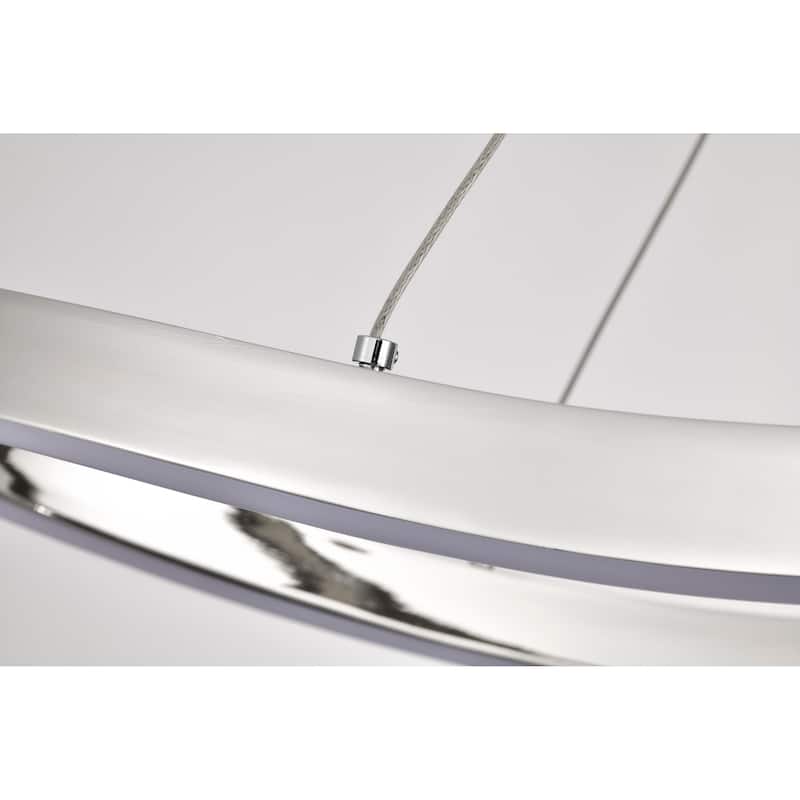 Sylas 48 Inch LED Pendant Polished Nickel Finish - Polished Nickel