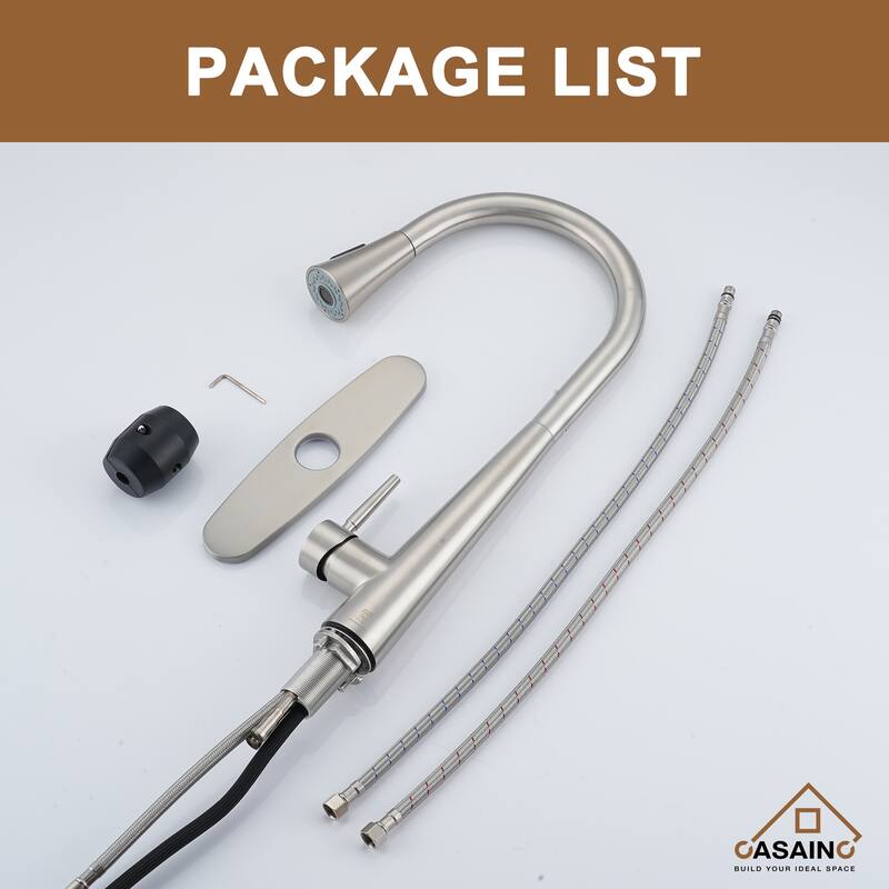 Single Handle Pull Down Sprayer Kitchen Faucet