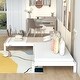 preview thumbnail 4 of 7, Twin Size Two Solid Platform Stackable Single beds with Wood Slats,Space saving
