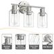 3 Light Vanity Light Bathroom Light Fixtures Wall Sconces