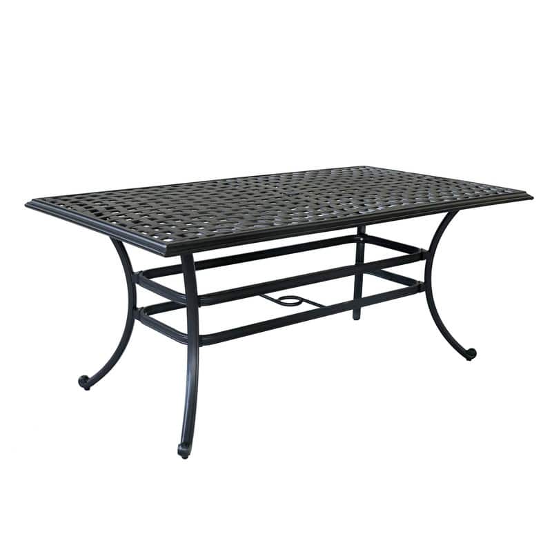 Torino 7-piece Aluminum Dining Set with 6 Swivel Rockers - N/A