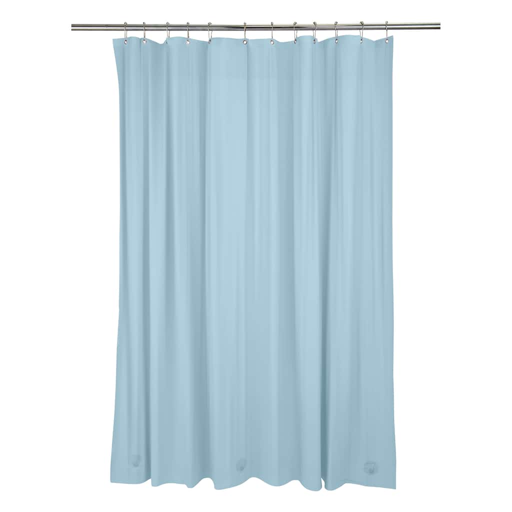Bath Bliss Heavy Grommet Blue Shower Liner