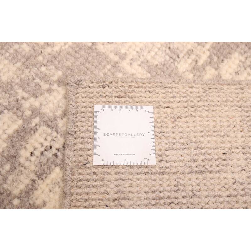 ECARPETGALLERY Hand-knotted Elysian Ivory Wool Rug - 9'0 x 11'9