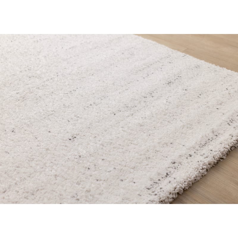 Soft Cream Grey Speckle Indoor Area Rug, 5'3" x 7'7"
