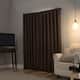 Sun Zero Evelina Faux Dupioni Silk Blackout Curtain Panel, Single Panel