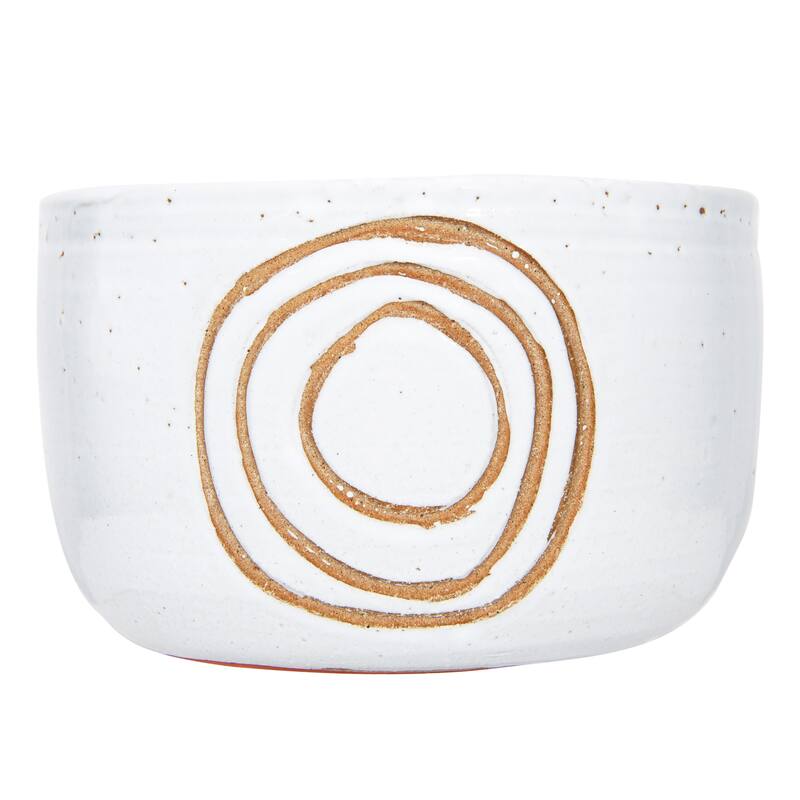 White Terracotta Planter