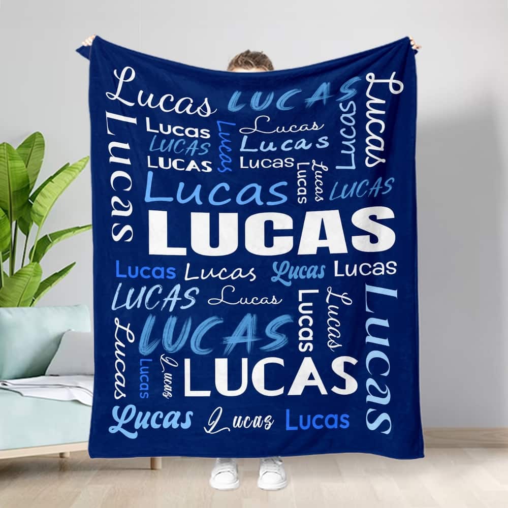 Personalized Blankets and Throws Custom Blanket with Name Customized Flannel Blanket for Kids