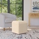 preview thumbnail 7 of 66, HomePop Storage Ottoman with Tray Top Cream Woven