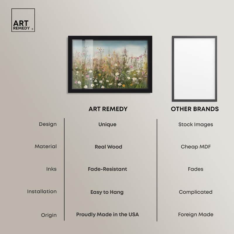 Glimmering Glade Garden I Shadowbox by Art Remedy