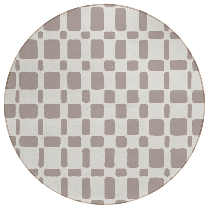HomeRoots Geometric Transitional Rectangle Outdoor Rug