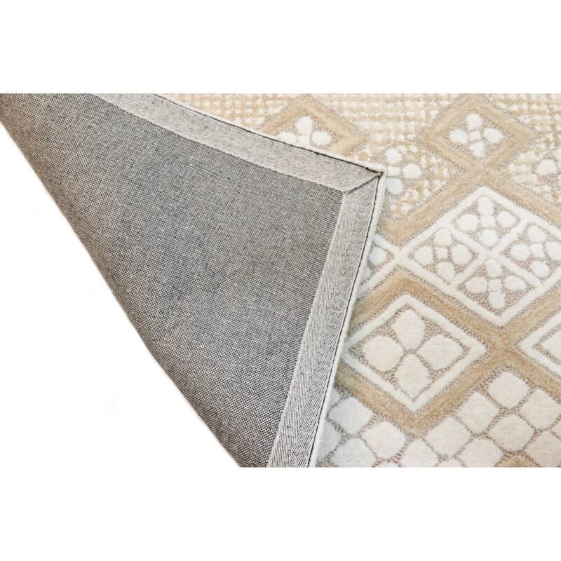 Bashian Esmeralda Beige Transitional Area Rug
