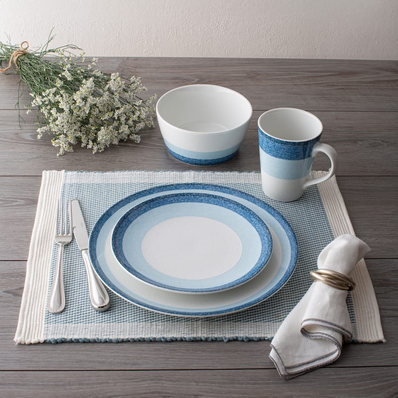 Noritake Colorscapes Layers Set Of 4 Mugs, 12 Oz.