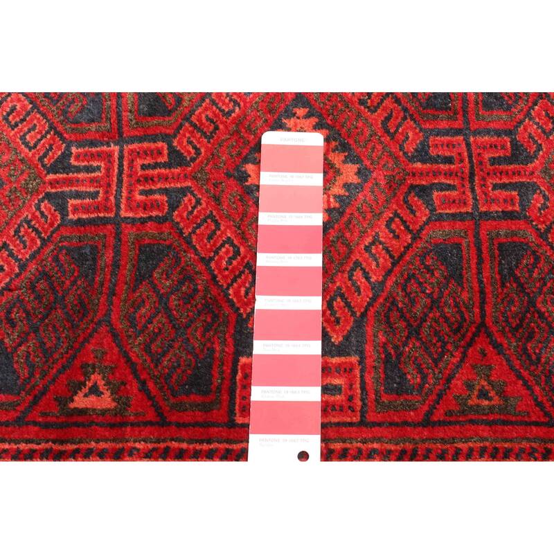 ECARPETGALLERY Hand-knotted Teimani Red Wool Rug - 2'8 x 4'9