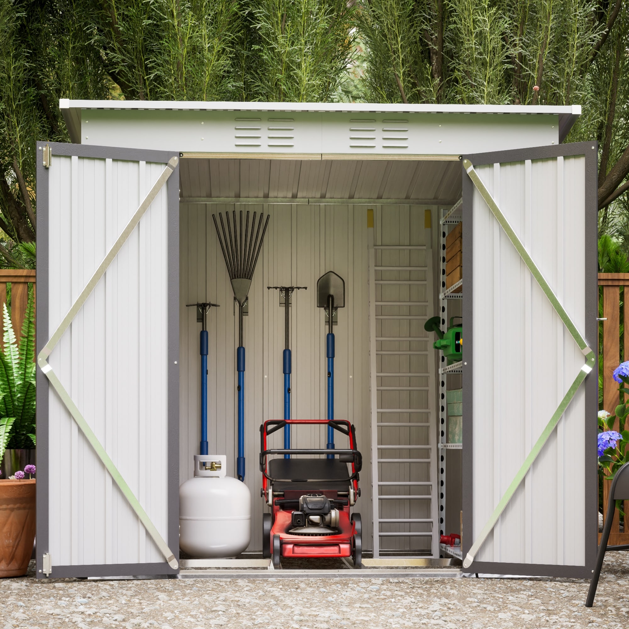 Firewood storage shed bunnings clearance
