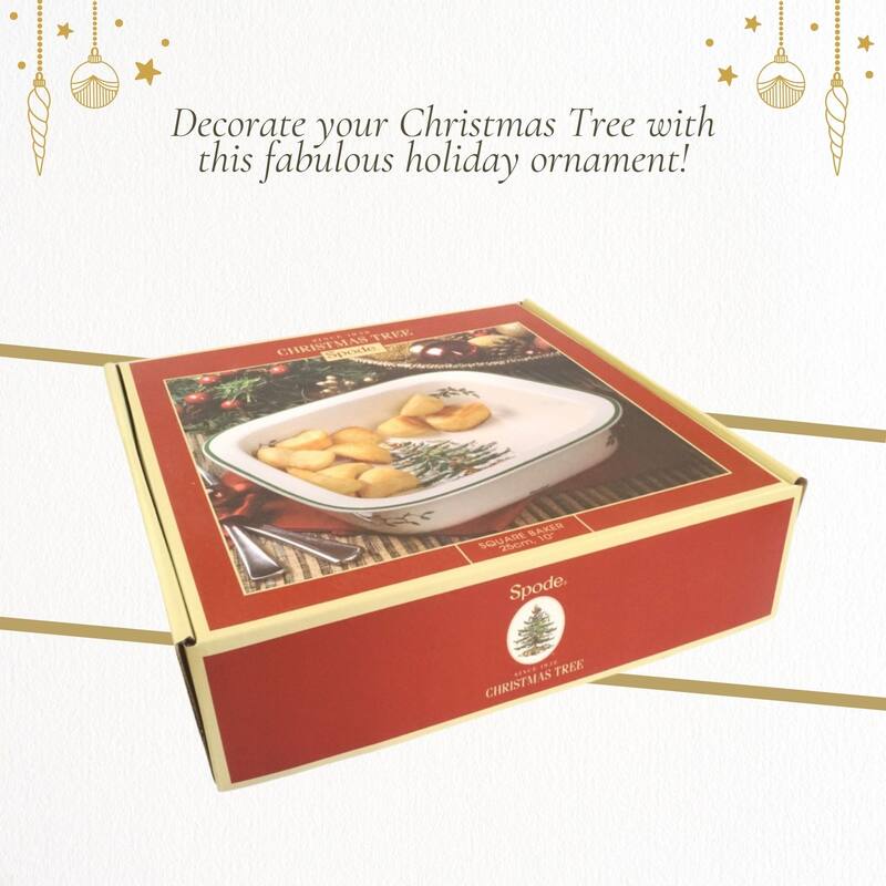 Spode Christmas Tree 10 Inch Square Baker