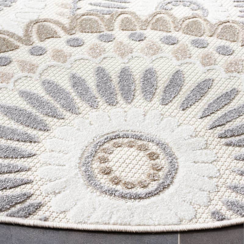 SAFAVIEH Cabana Mrinal Indoor/ Outdoor Waterproof Patio Floral Rug