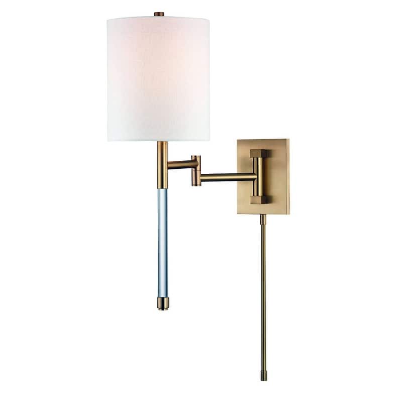 Hudson Valley Lighting Englewood Single Light 20" Tall Wall Sconce - Aged Brass