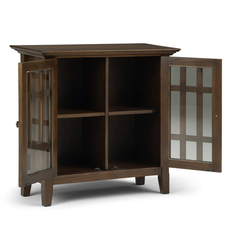 WYNDENHALL Halifax SOLID WOOD 37 inch Wide Transitional Medium Storage Cabinet - 37"w x 17"d x 36" h