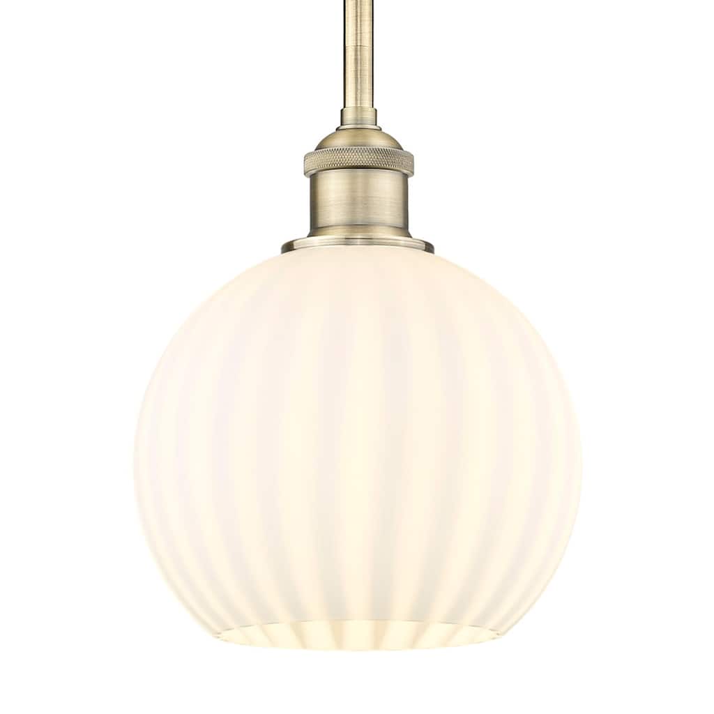 Innovations Lighting 616-1S 10 8 White Venetian Pendant White Venetian