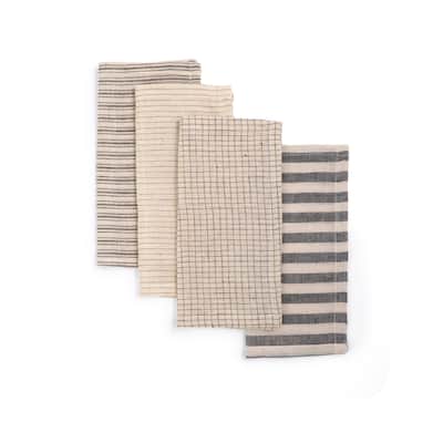 MELANGE Napkins - Handmade Organic Cotton, Fair Trade, Eco-Dyed | Set of 4, 9"x9" by Sustainable Threads