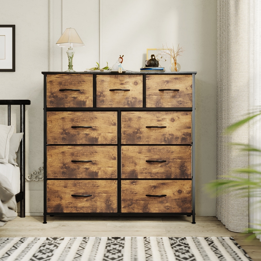 Tall dark on sale brown dresser
