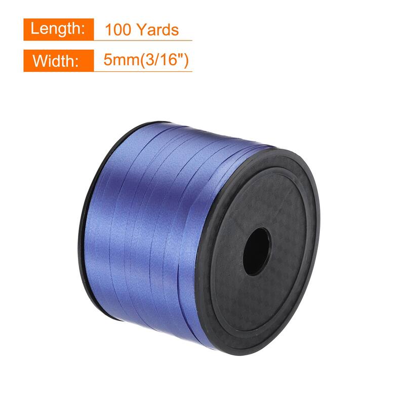 4pcs 100 Yards Curling Ribbon Crimped Balloon String Metallic 5mm - Red, Purple, Blue, Green