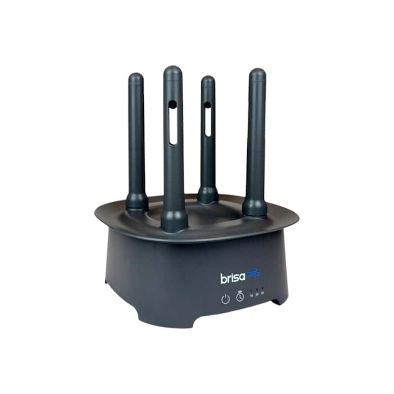 HomeRoots 9" Brisa Gray Powered Drying Rack - 9.00 in. x 12.00 in. x 9.00 in.