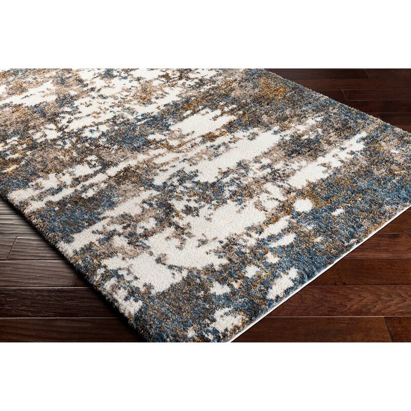 Artistic Weavers Tiago Abstract Watercolor Modern Shag Area Rug