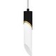preview thumbnail 5 of 7, Alys 1-Light Integrated LED Matte Black Mini Pendant