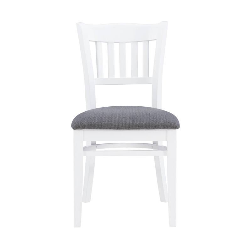 Linon Raubrook White Chair (Set of 2)