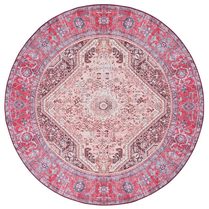 SAFAVIEH Tucson Machine Washable Slip Resistant Edmonia Traditional Rug