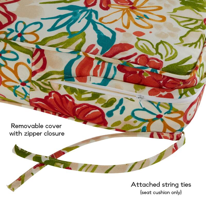 Outdoor 2-Piece Reversible Deep Seat Cushion Set (Cushions Only)