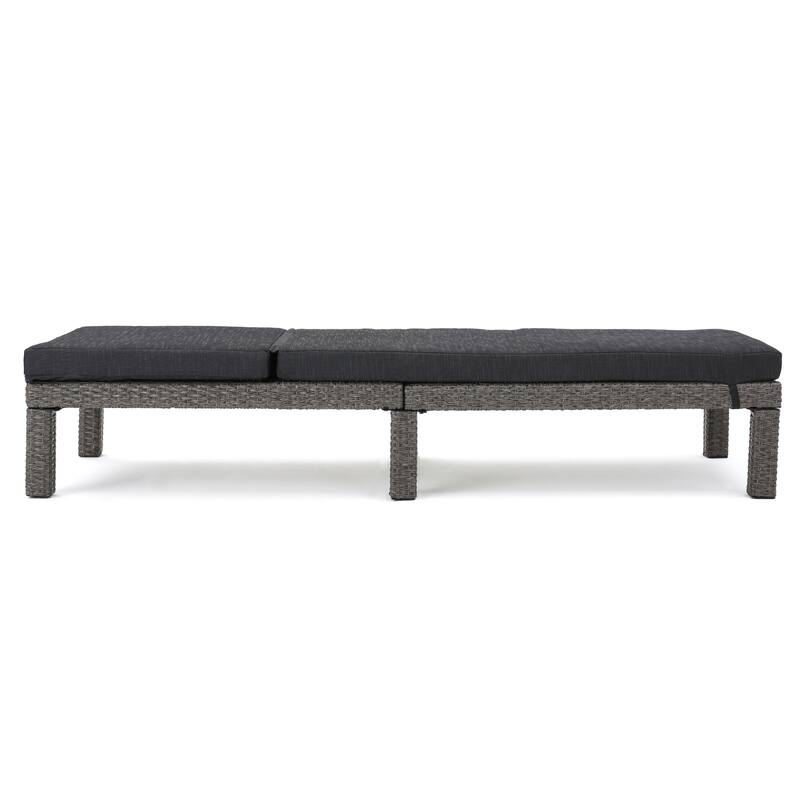 Roomfitters Adjustable Outdoor Wicker Chaise Lounge Chairs with Cushions, Stylish Patio Seating for Sunbathing and Relaxation