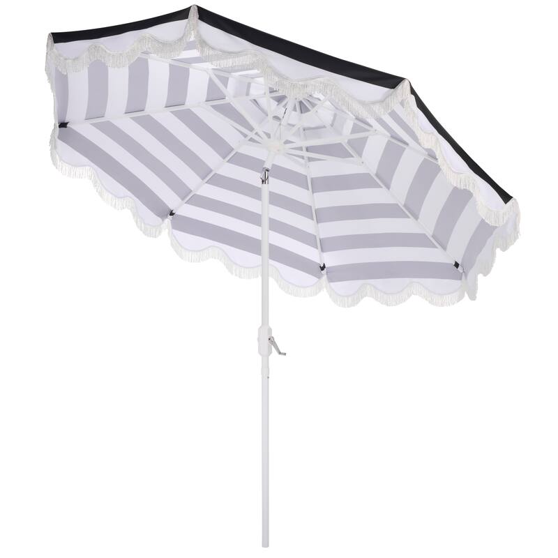 SAFAVIEH Outdoor Living Lucerna 9ft Crank Umbrella