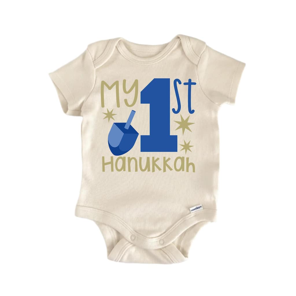 My 1st Hanukkah - Baby Boy Girl Clothes Infant Bodysuit Funny Cute