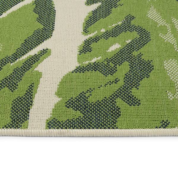 Kaleen Amalie 2 x 3 Lime Green Indoor/Outdoor Geometric Coastal Throw Rug Kaleen Amalie 2 x 3 Lime Green Indoor/Outdoor Geometric Coastal Throw Rug