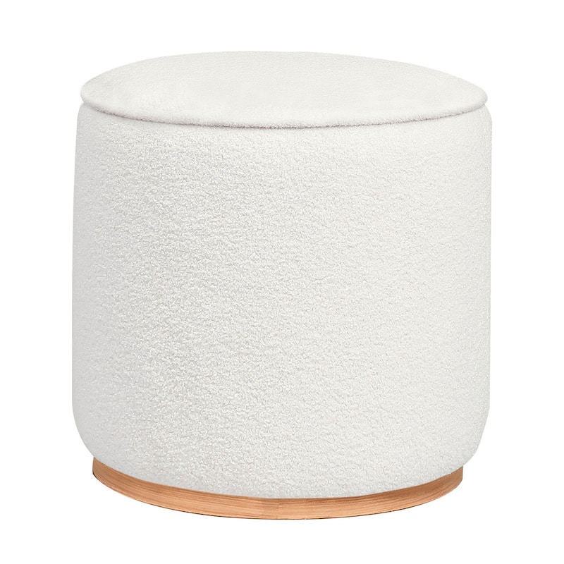 Keita Round Upholstered Ottoman