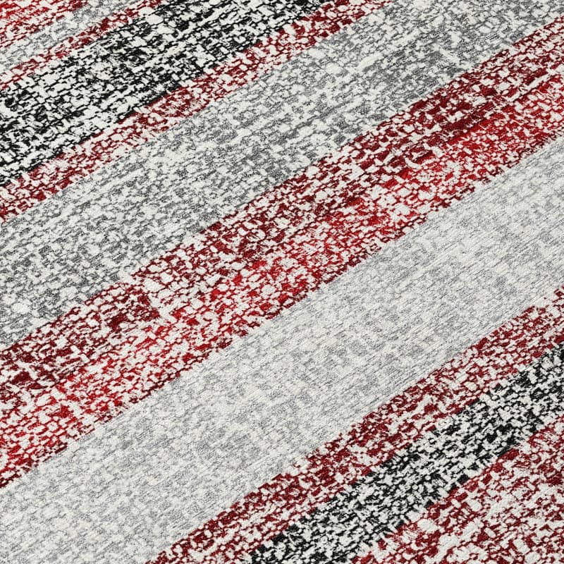 HomeRoots Striped Transitional Rectangle Outdoor Rug