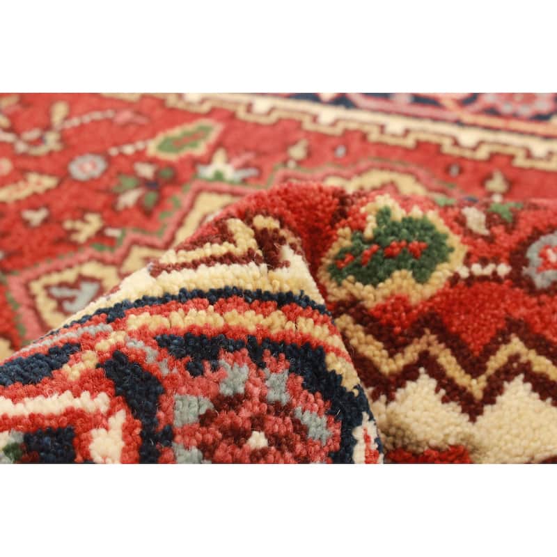 ECARPETGALLERY Hand-knotted Serapi Heritage Red Wool Rug - 2'7 x 19'9