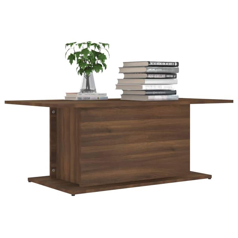 vidaXL Coffee Table Accent End Side Sofa Table for Living Room Engineered Wood - 40.2" x 21.9" x 15.7"