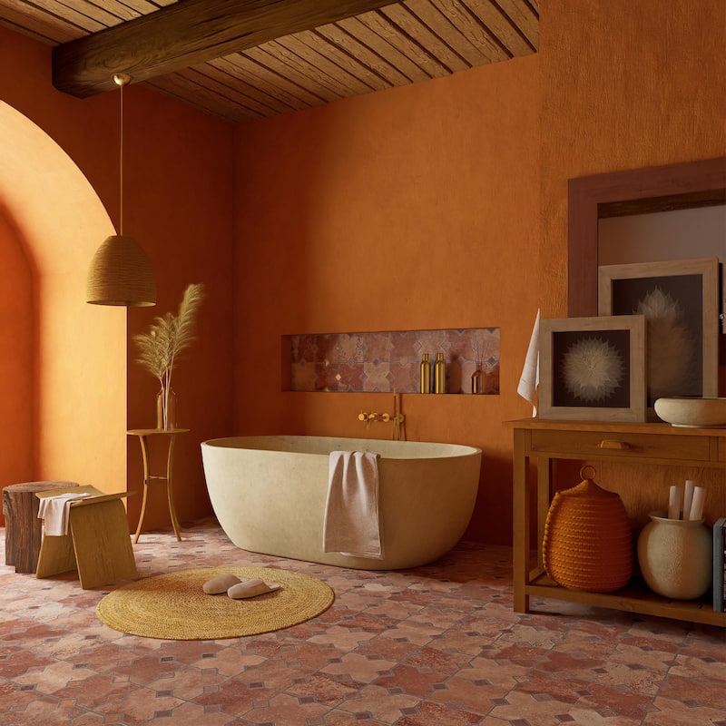 Merola Tile Ruanes Caldera 15-3/4" x 23-5/8" Porcelain Floor and Wall Tile - Pallet (20 Tiles)